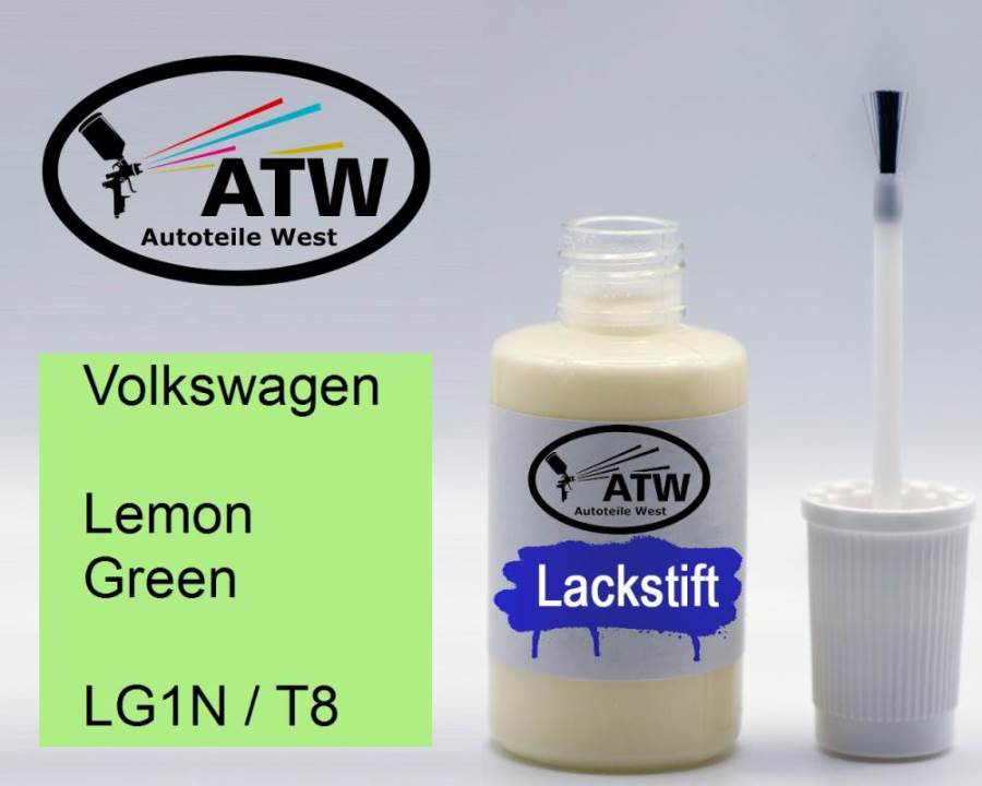 Volkswagen, Lemon Green, LG1N / T8: 20ml Lackstift, von ATW Autoteile West.